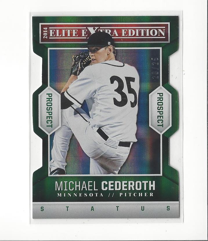 2014 Elite Extra Edition Prospects Status Emerald #31 Michael Cederoth