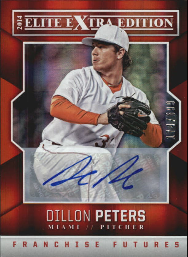 2014 Elite Extra Edition Franchise Futures Signatures #72 Dillon Peters/699