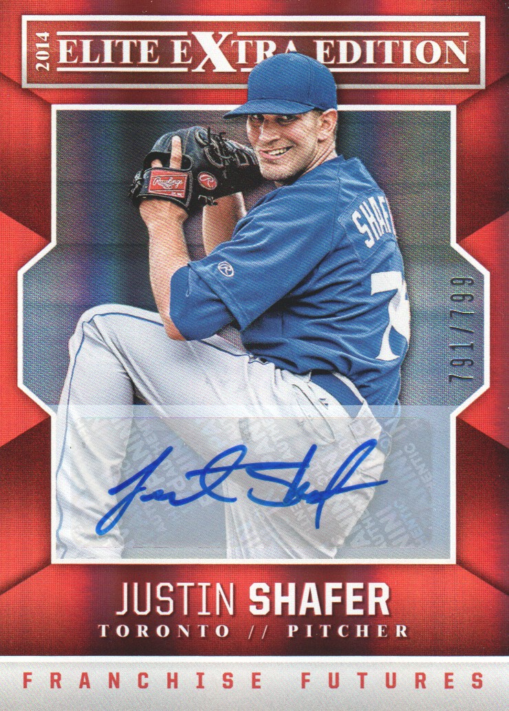 2014 Elite Extra Edition Franchise Futures Signatures #96 Justin Shafer/799