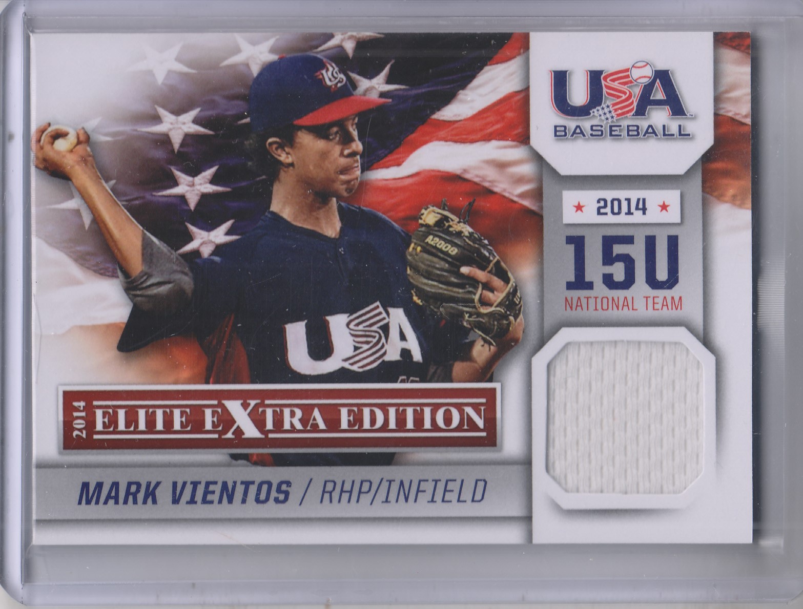 2014 Elite Extra Edition USA Baseball 15U Game Jerseys #9 Mark Vientos