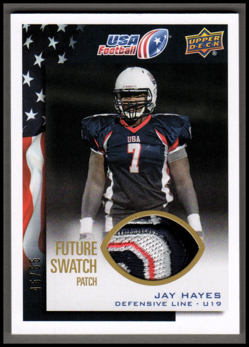 2014 Upper Deck USA Football Future Swatch Patch #4 Jay Hayes