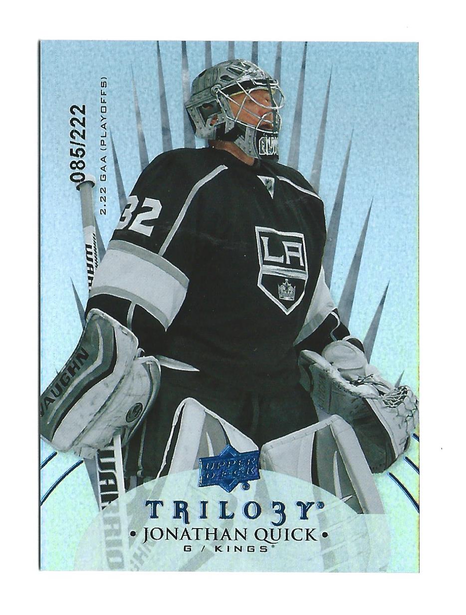 2014-15 Upper Deck Trilogy Radiant Blue #5 Jonathan Quick/222