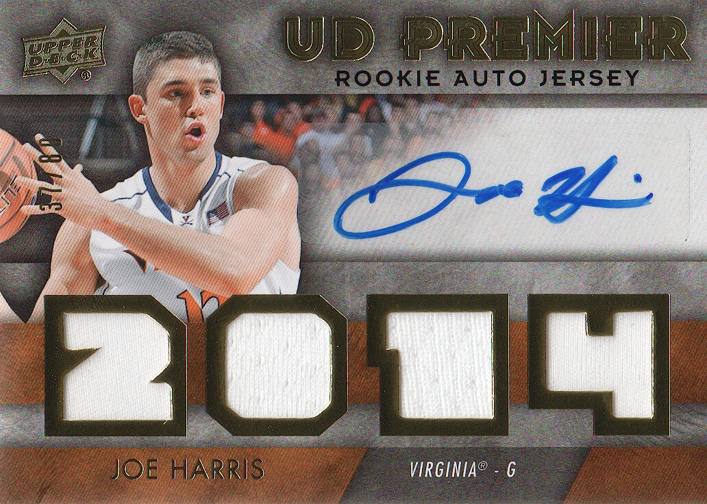 2014-15 SPx UD Premier Jersey Autographs #20 Joe Harris/80