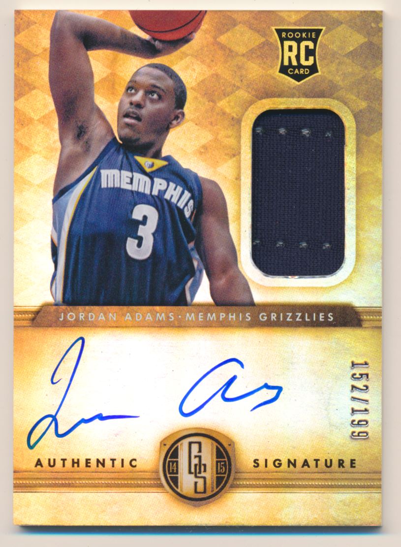 2014-15 Panini Gold Standard #224 Jordan Adams JSY AU/199 RC