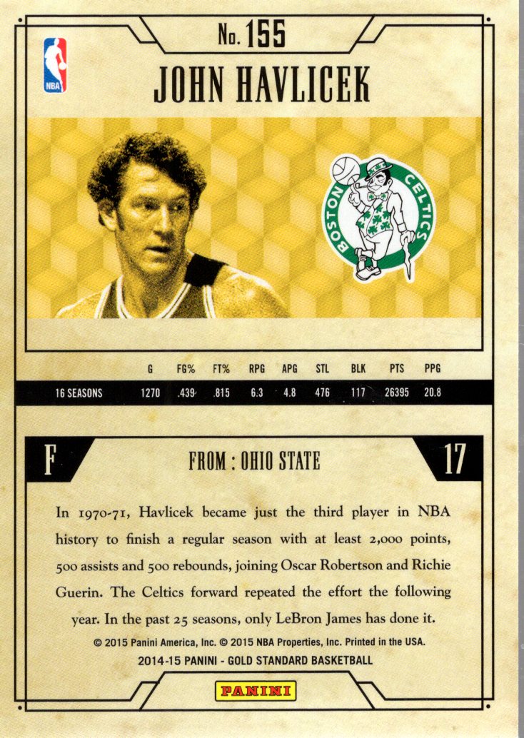 2014-15 Panini Gold Standard Basketball Card Pick (Inserts)