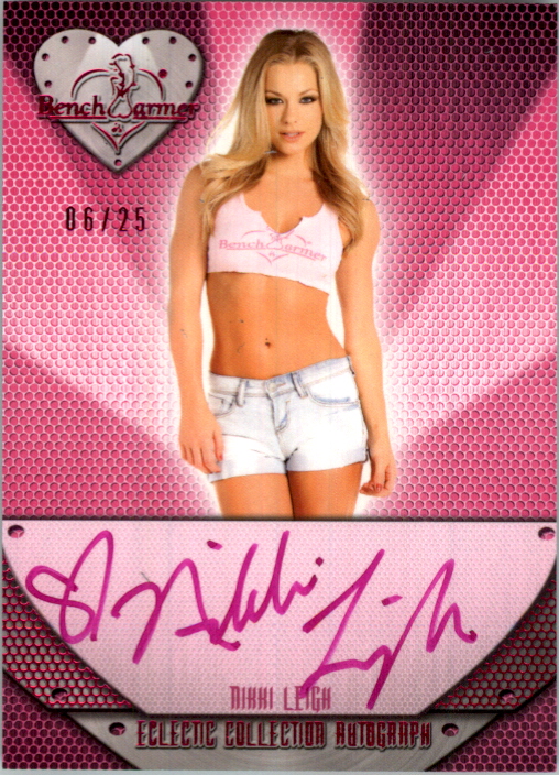 2014 Bench Warmer Eclectic Autographs Pink Foil #69 Nikki Leigh