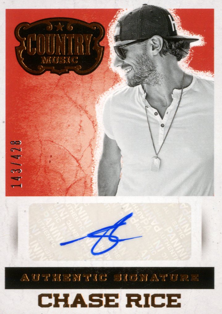 2015 Panini Country Music Signatures #45 Chase Rice/428