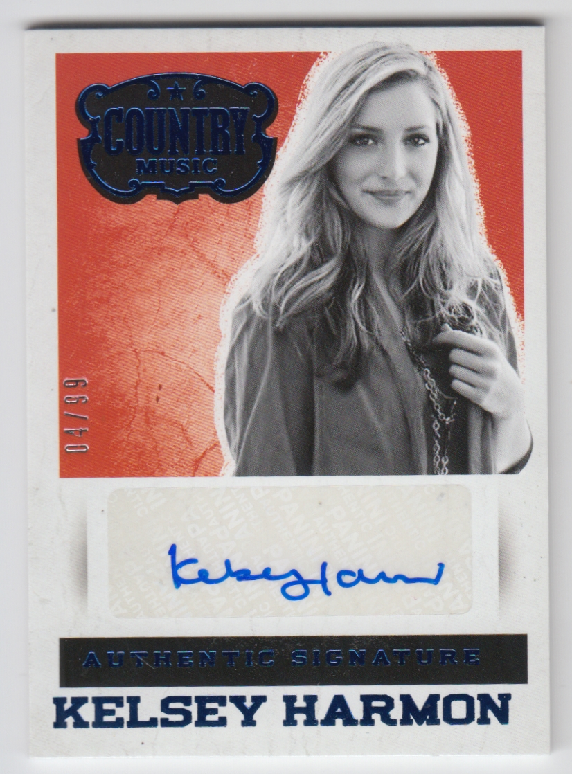 2015 Panini Country Music Signatures Blue #19 Kelsey Harmon/99