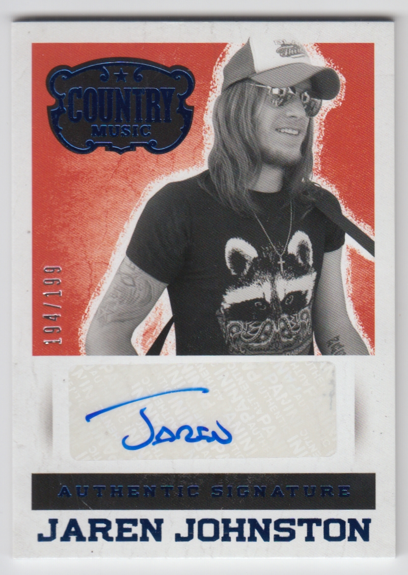 2015 Panini Country Music Signatures Blue #24 Jaren Johnston/199