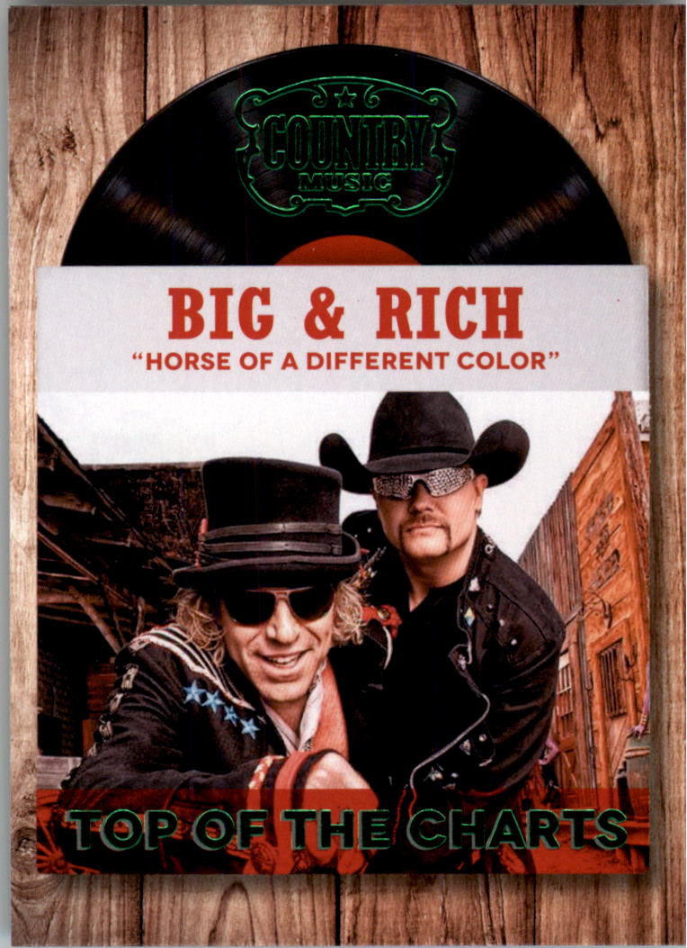 2015 Panini Country Music Top of the Charts Green #14 Big & Rich