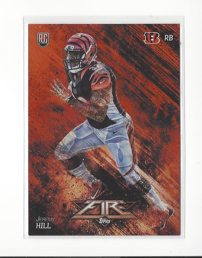2014 Topps Fire Flame #133 Jeremy Hill