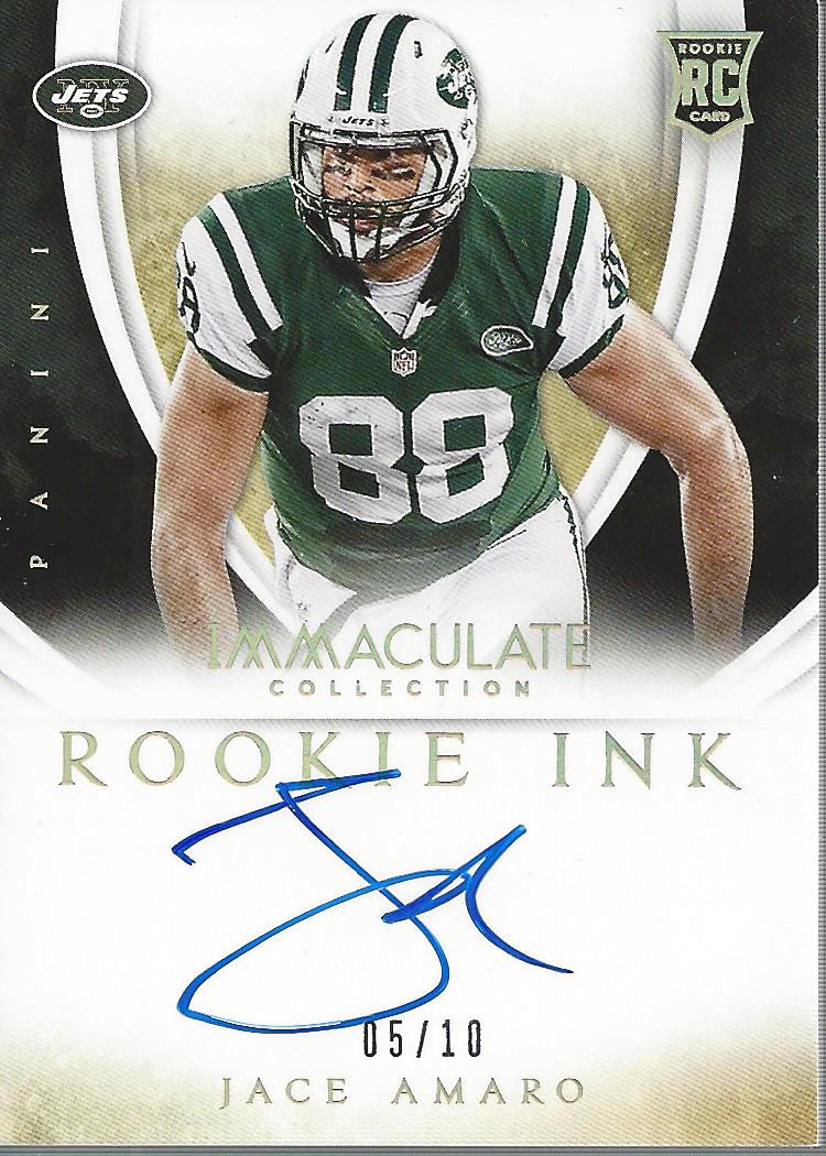 2014 Immaculate Collection Rookie Ink Gold #54 Jace Amaro