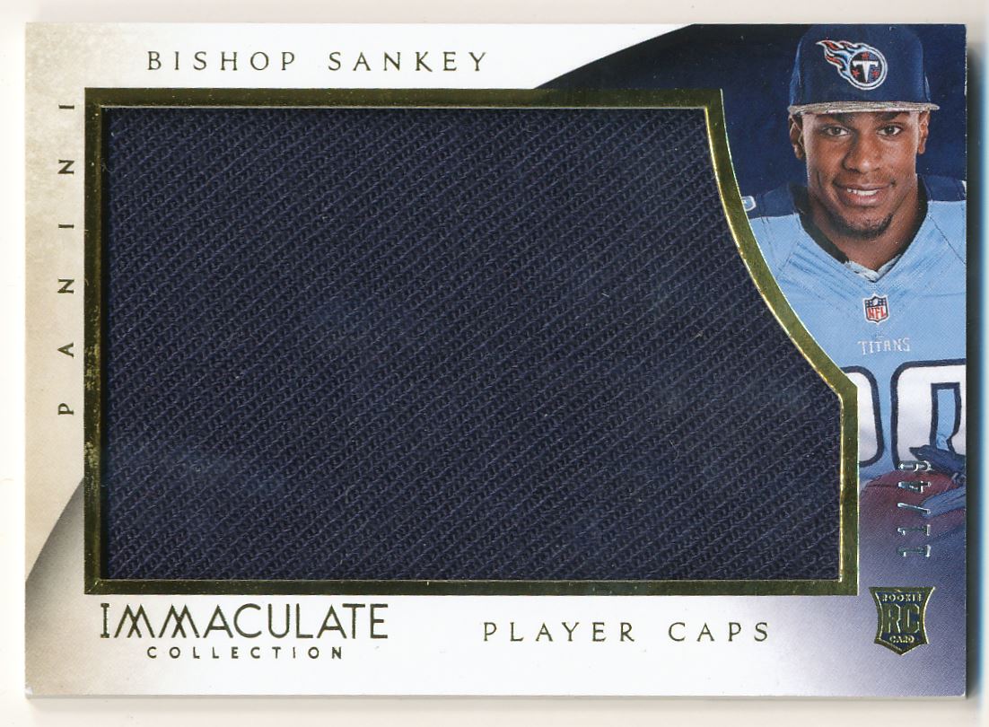 2014 Immaculate Collection Rookie Player Caps #RPCBS Bishop Sankey/49