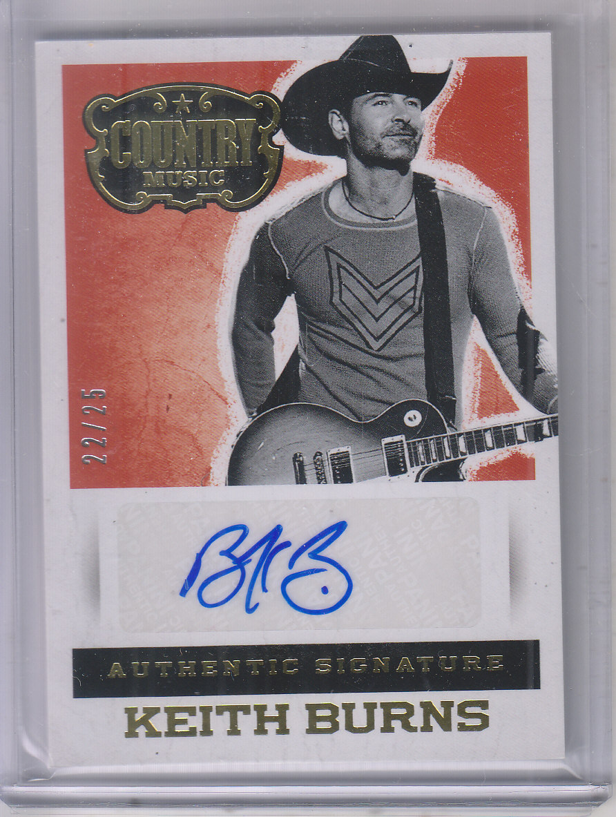 2015 Panini Country Music Signatures Gold #26 Keith Burns