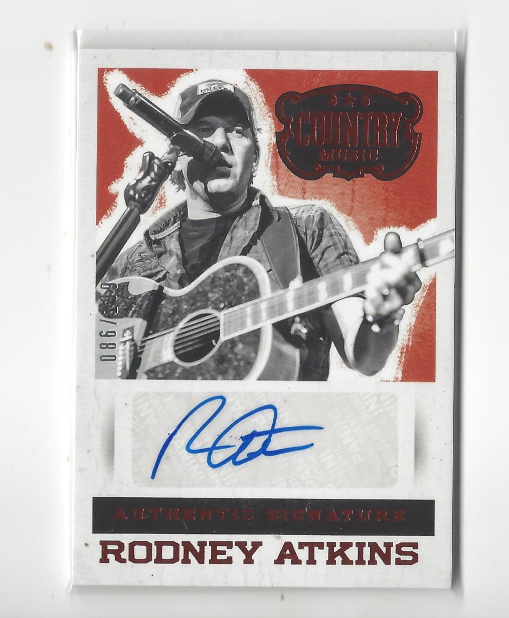 2015 Panini Country Music Signatures Red #42 Rodney Atkins