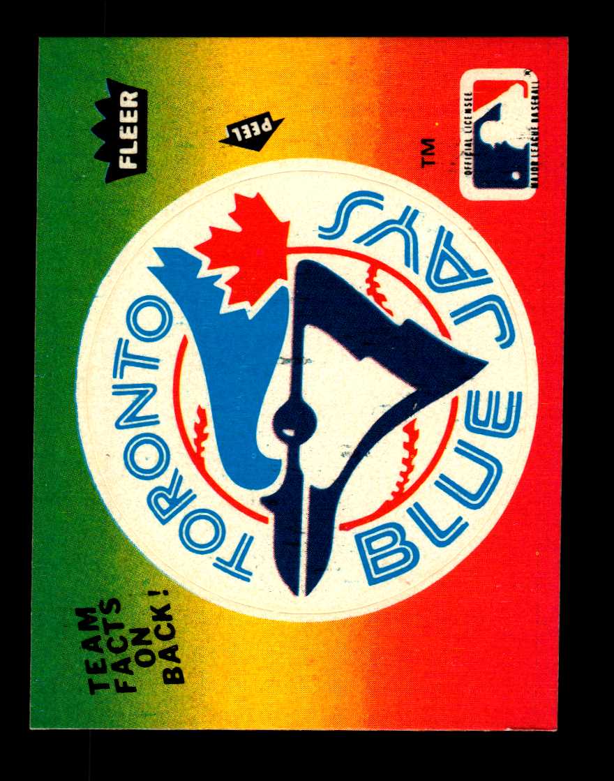 1984 Fleer Team Stickers #69 Toronto Blue Jays/Logo/Peel upside down -  NM-MT - The Dugout Sportscards & Comics | Beckett Marketplace