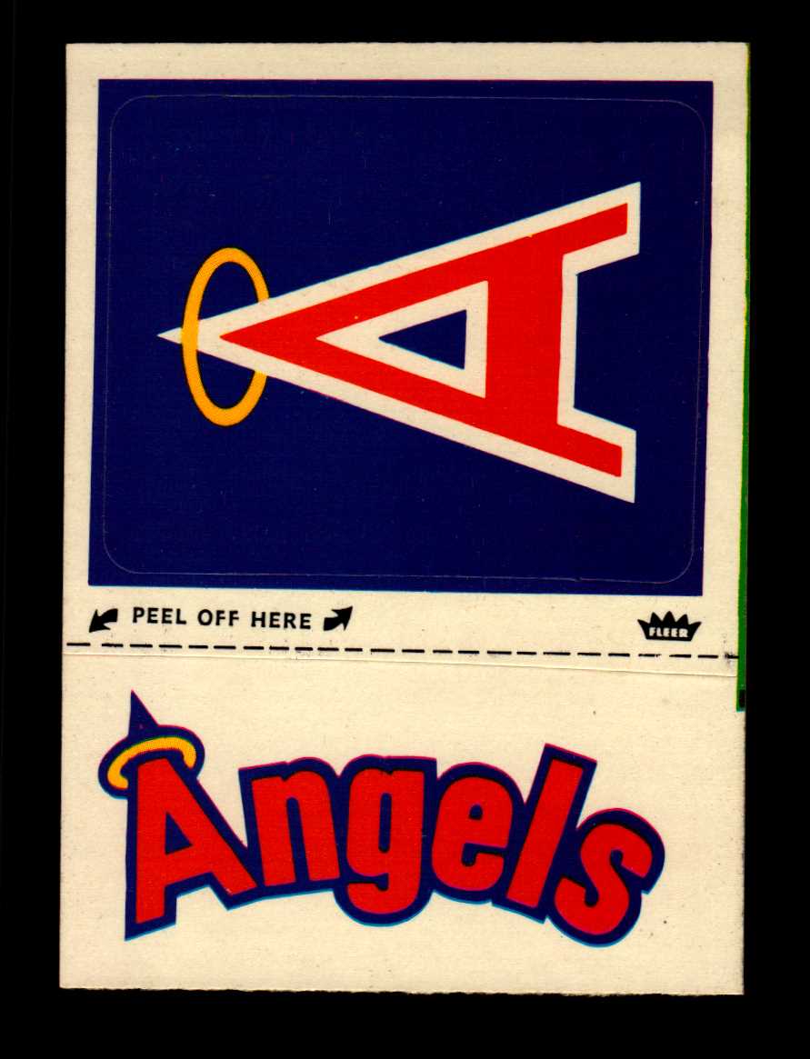1982 Fleer Team Stickers #25 California Angels/Logo from cap