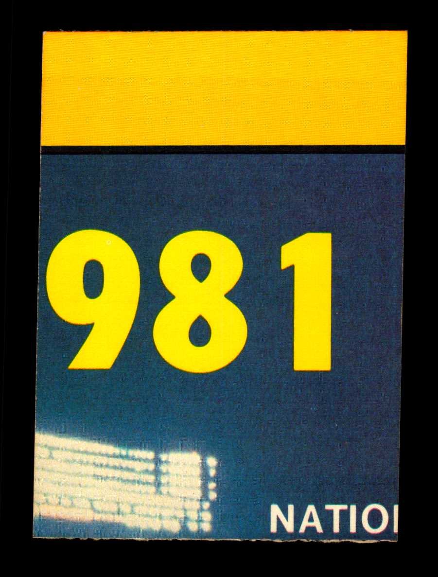 1982 Fleer Team Stickers #47 Cleveland Indians/Logo color background/Puzzle on back back image