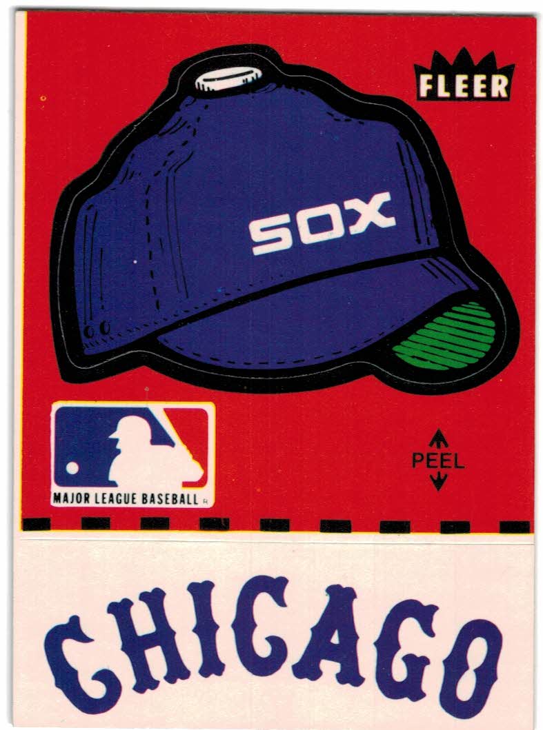 1981 Fleer Team Stickers #22 Chicago White Sox/Cap - NM-MT