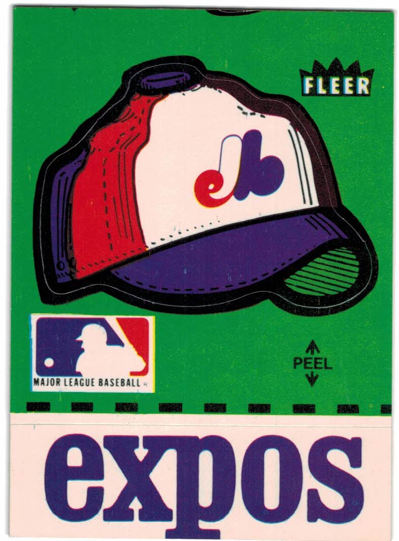 1981 Fleer Team Stickers #58 Montreal Expos/Cap