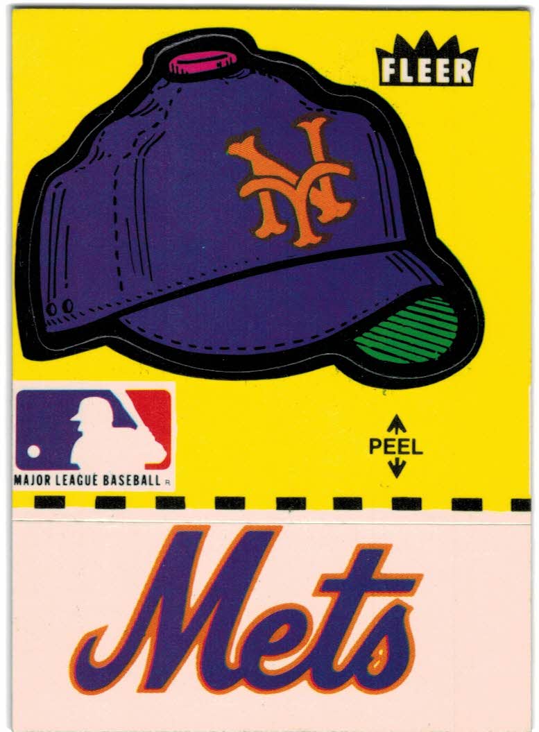 1981 Fleer Team Stickers #62 New York Mets/Cap