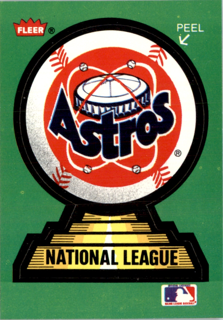 1988 Fleer Team Stickers #27 Houston Astros/Logo - NM-MT - Burbank ...