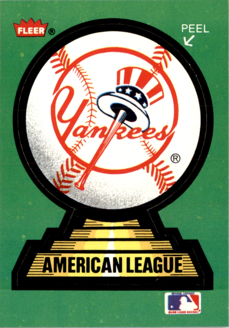 1988 Fleer Team Stickers #50 New York Yankees/Logo