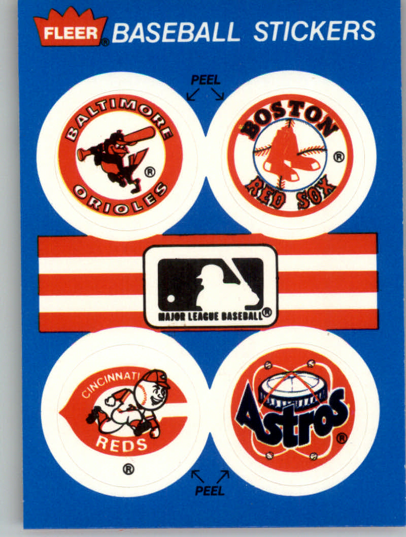 1989 Fleer Baseball "Team Stickers" Insert Cards - Picture 12 of 87