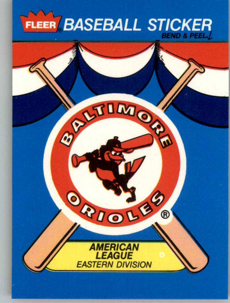 1989 Fleer Baseball "Team Stickers" Insert Cards - Picture 14 of 87