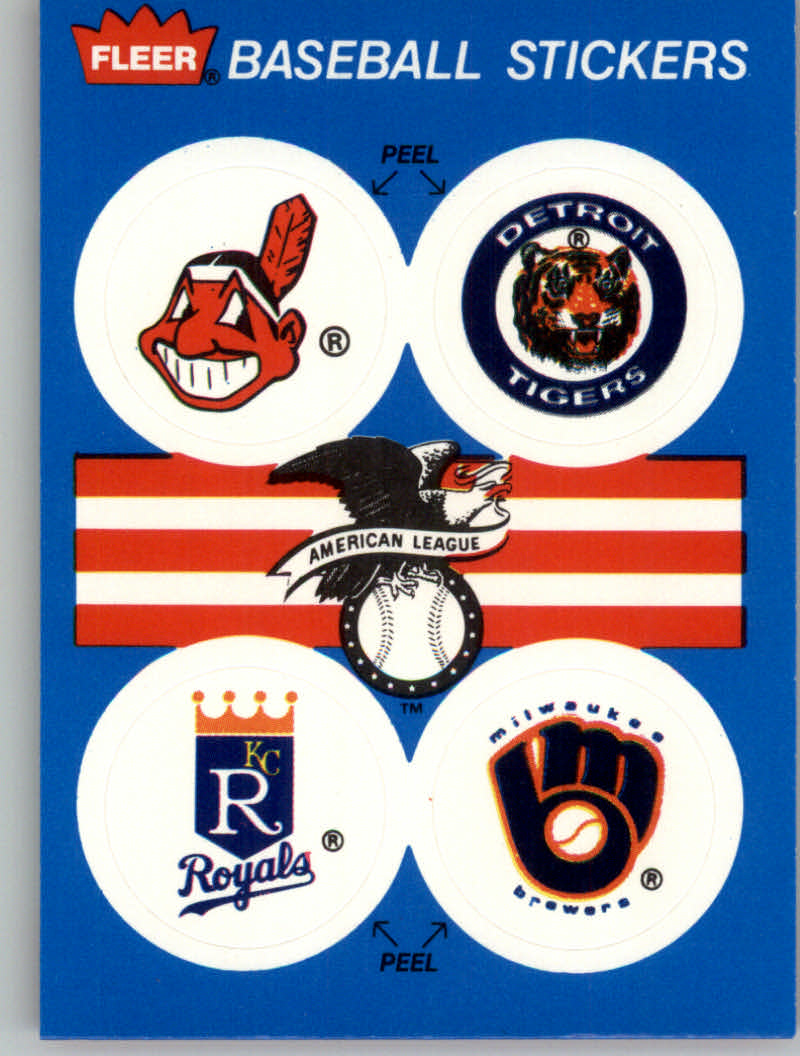 1989 Fleer Baseball "Team Stickers" Insert Cards - Picture 26 of 87