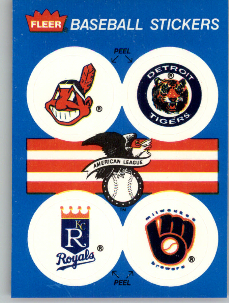 1989 Fleer Baseball "Team Stickers" Insert Cards - Picture 28 of 87