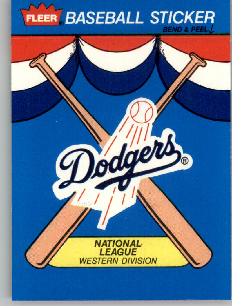 1989 Fleer Baseball "Team Stickers" Insert Cards - Picture 40 of 87