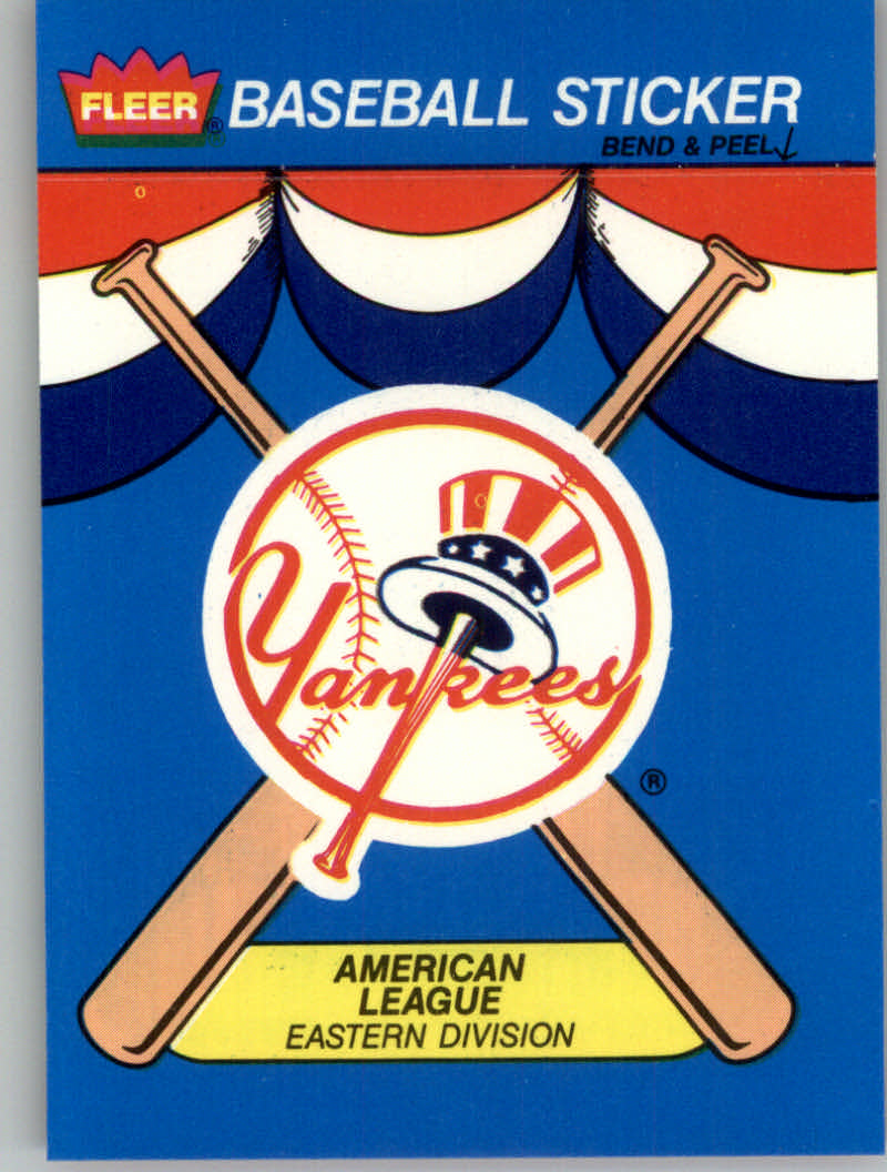 1989 Fleer Baseball "Team Stickers" Insert Cards - Picture 62 of 87