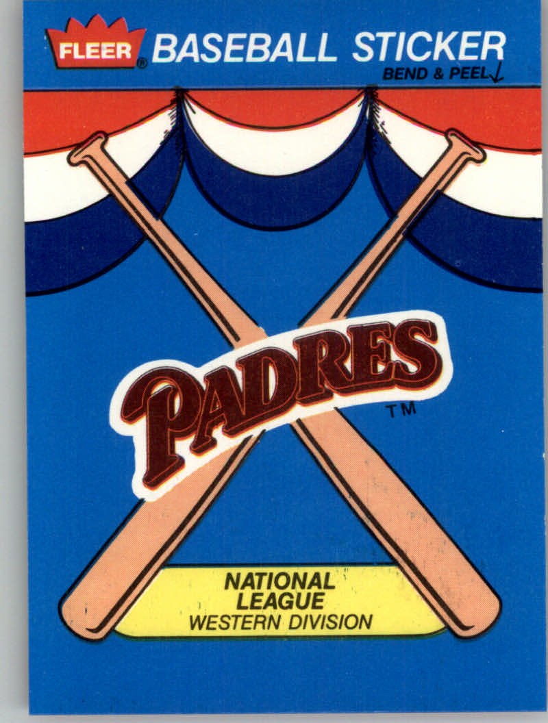 1989 Fleer Baseball "Team Stickers" Insert Cards - Picture 74 of 87