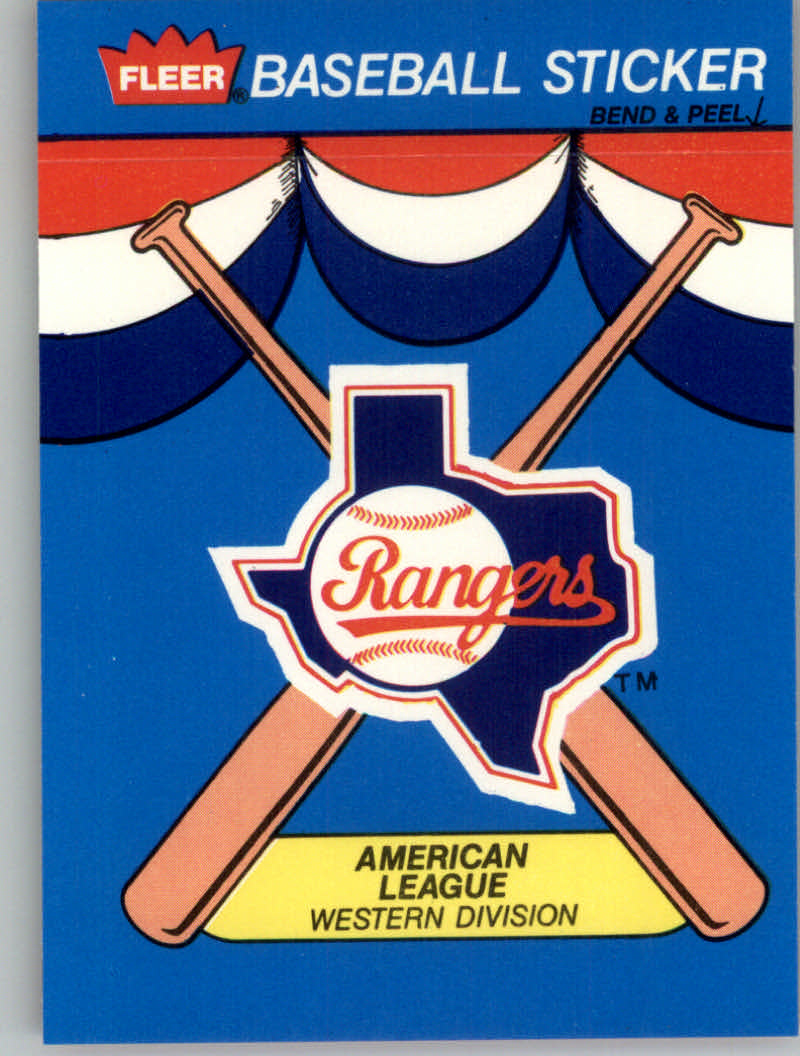1989 Fleer Baseball "Team Stickers" Insert Cards - Picture 82 of 87