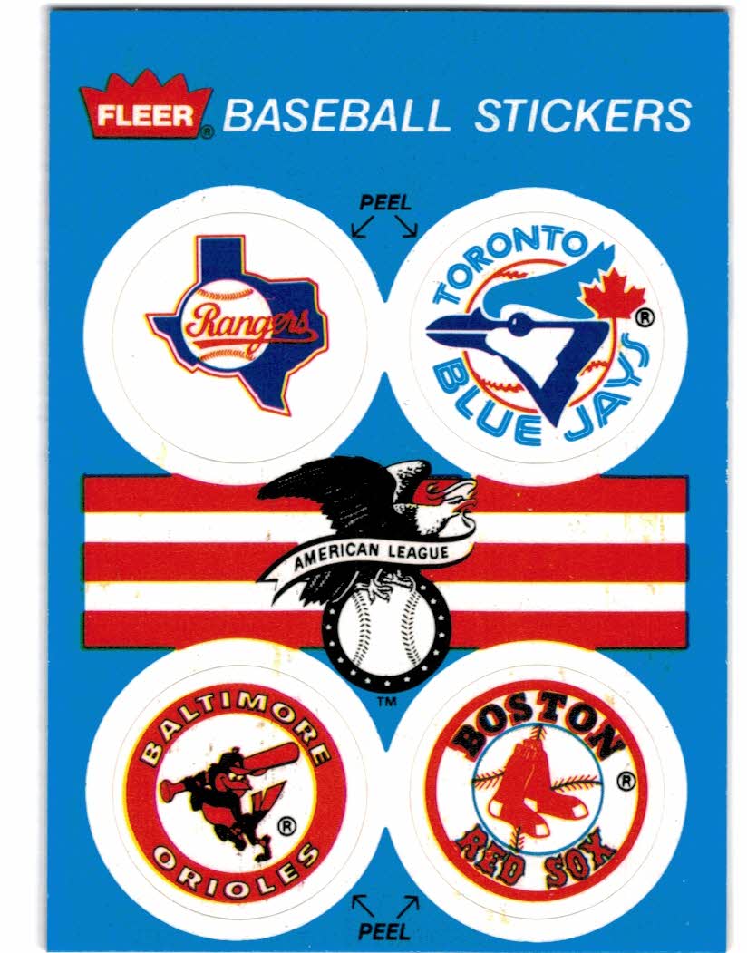 1989 Fleer Team Stickers #18 Houston Astros/Logo - NM-MT - The