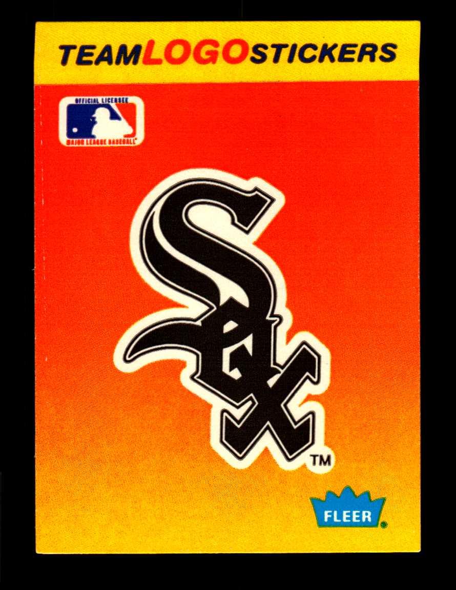 Fleer Team Stickers Chicago White Sox Small Logo Nm Mt