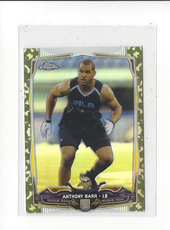 2014 Topps Chrome Mini Camo Refractors #161 Anthony Barr