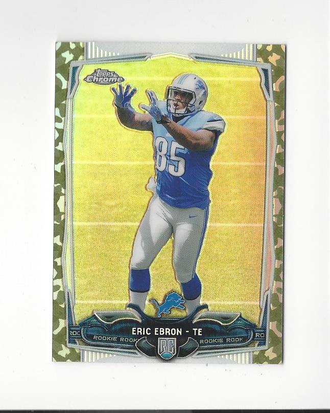 2014 Topps Chrome Mini Camo Refractors #213 Eric Ebron