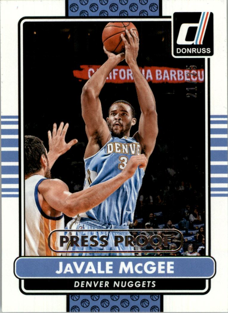 2014-15 Donruss Press Proofs Silver #8 JaVale McGee
