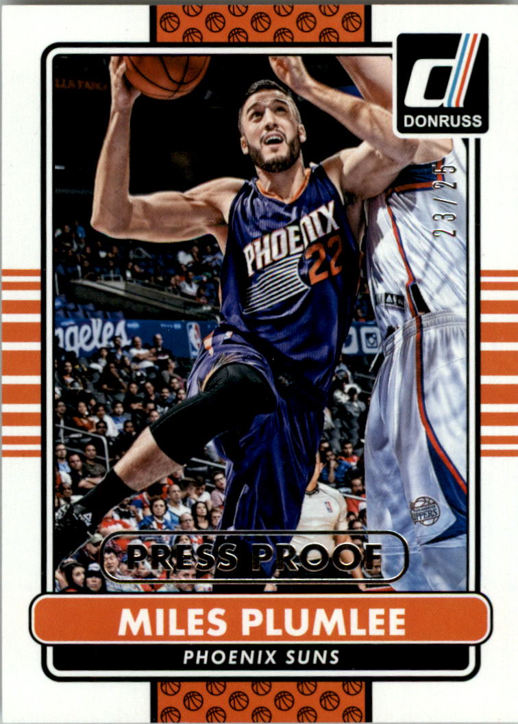 2014-15 Donruss Press Proofs Silver #124 Miles Plumlee
