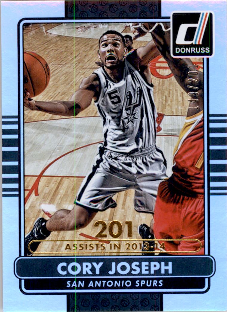 2014-15 Donruss Stat Line Career #126 Cory Joseph/201