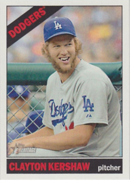 2015 Topps Heritage #100C Clayton Kershaw Color SP