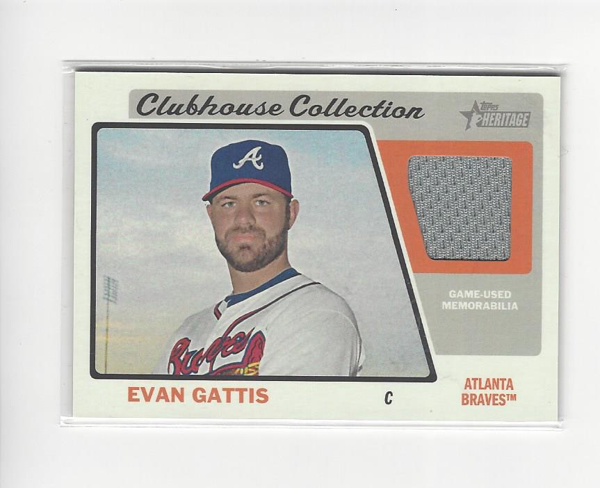 2015 Topps Heritage Clubhouse Collection Relics #CCREG Evan Gattis