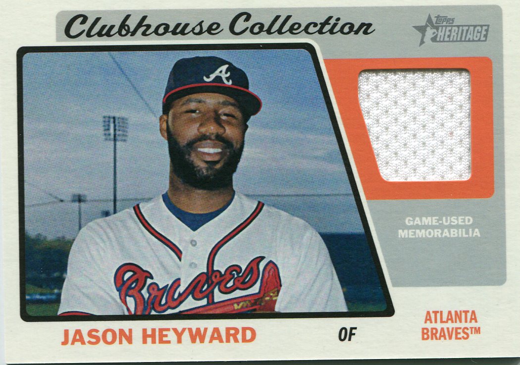 2015 Topps Heritage Clubhouse Collection Relics #CCRJH Jason Heyward