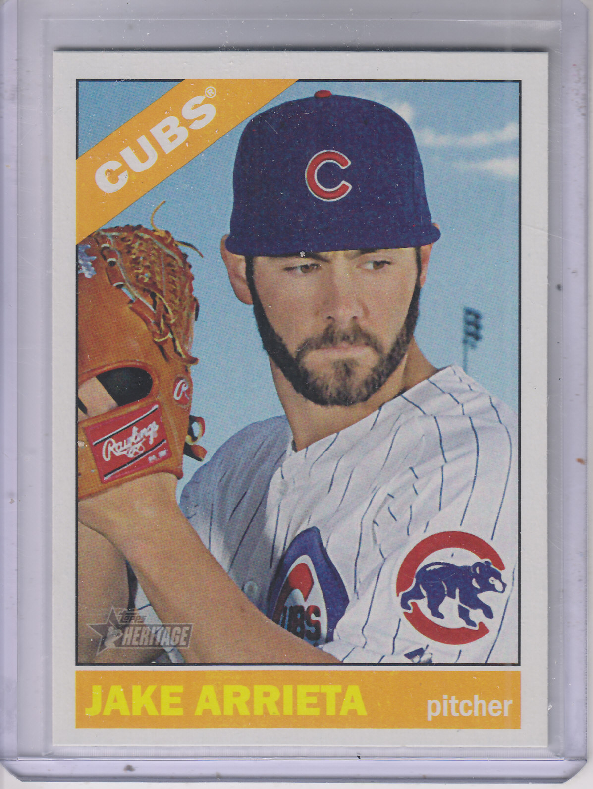 2015 Topps Heritage Gum Stained Back #384 Jake Arrieta