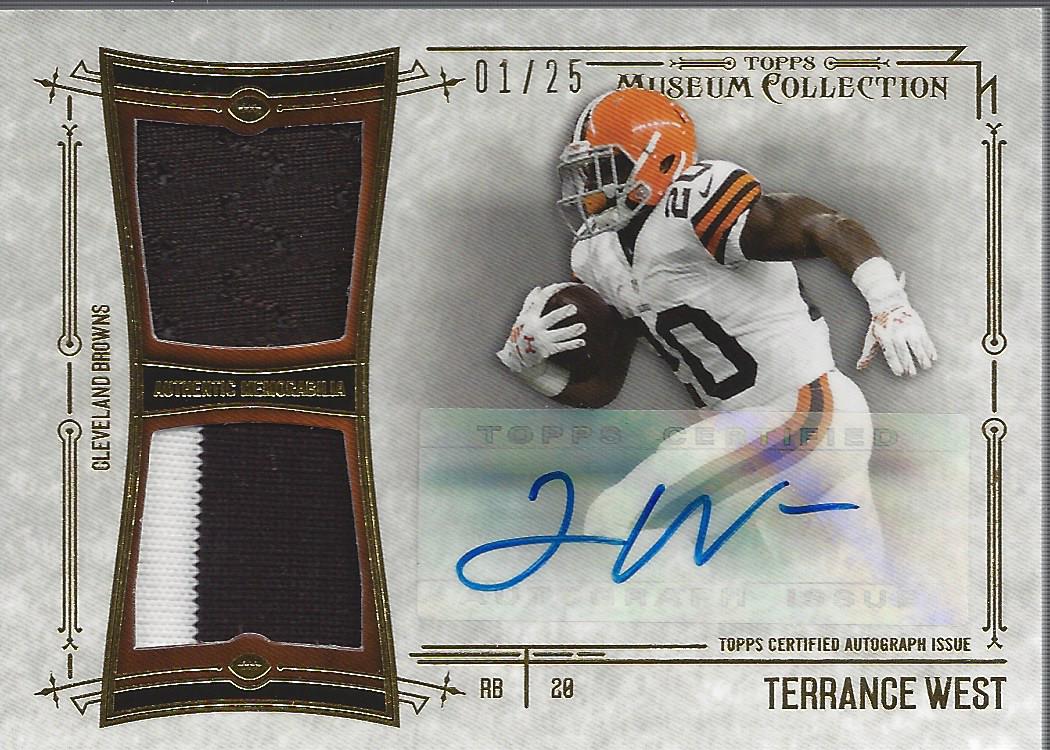 2014 Topps Museum Collection Signatures Swatches Dual Relic Autographs Copper #SSDRATW Terrance West