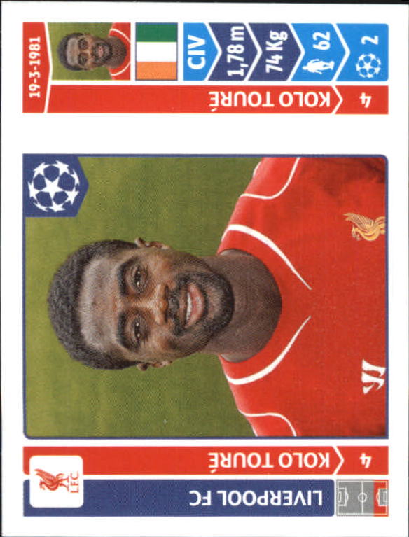 2014-15 Panini UEFA Champions League Stickers #158 Kolo Toure