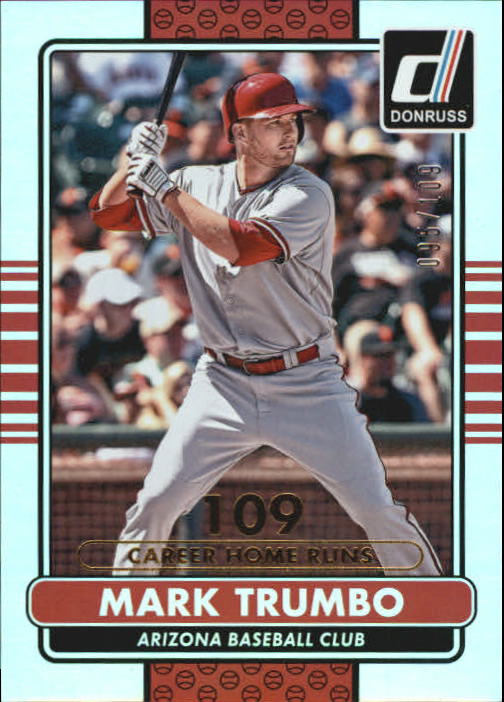 2015 Donruss Stat Line Career #47 Mark Trumbo/109