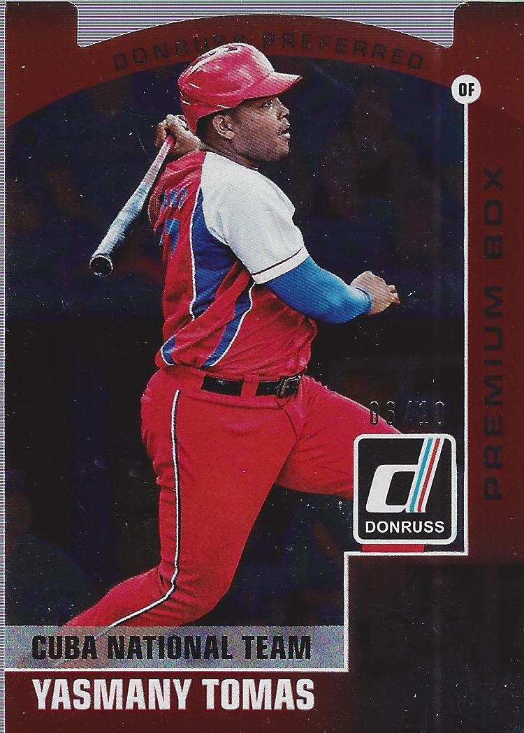 2015 Donruss Preferred Cut to the Chase Red #37 Yasmany Tomas
